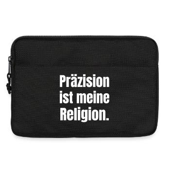 Precision is my religion. - Laptop bag 13" - black - Front