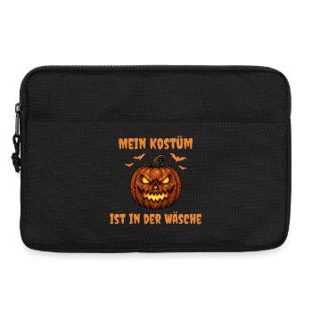 Gruseliger Kürbis – Mein Kostüm ist in der Wäsche - Laptoptasche 13" - Schwarz - Vorne