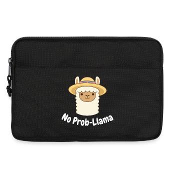 No Prob Lama Llama Cartoon - Laptoptasche 13" - Schwarz - Vorne