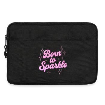 born to sparkle / y2k statement design - Laptoptasche 13" - Schwarz - Vorne