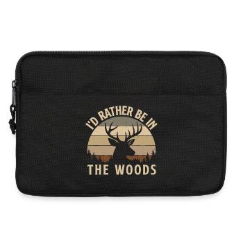 Ich wäre lieber im Wald im Freien - Laptoptasche 13" - Schwarz - Vorne