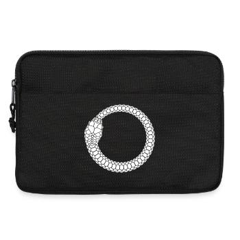 Anneau serpent Ouroboros Cercle - Sacoche pour ordinateur portable 13 pouces - noir - Devant