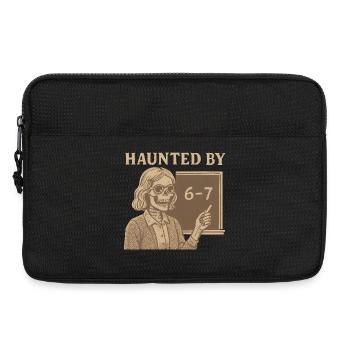 67 Number Halloween Teacher Haunted By Six Seven - Laptop bag 13" - black - Front