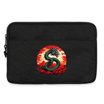 Dragon japonais - Sacoche pour ordinateur portable 13 pouces - noir - Devant