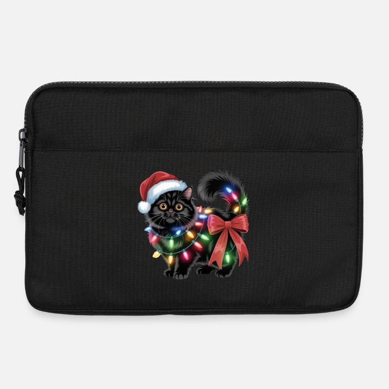 Weihnachten Katze  - Laptoptasche 13" - Schwarz