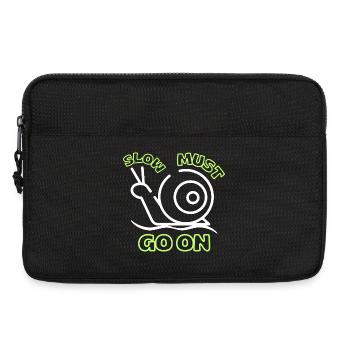Slow must go on - Sacoche pour ordinateur portable 13 pouces - noir - Devant