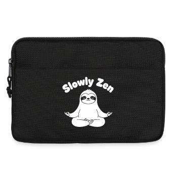 Zen Faultier Meditation - Laptoptasche 13" - Schwarz - Vorne