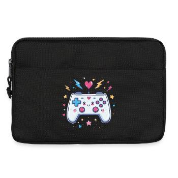Herzcontroller Doodle Pixel Pop - Laptoptasche 13" - Schwarz - Vorne