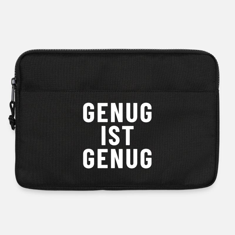 Enough is enough - Laptop bag 13" - black