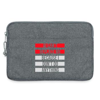 AI Can't Replace Me I Don't Do Anything Humor Joke - Laptop bag 13" - heather grey - Front