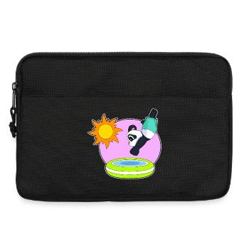 Été de la piscine Panda - Sacoche pour ordinateur portable 13 pouces - noir - Devant