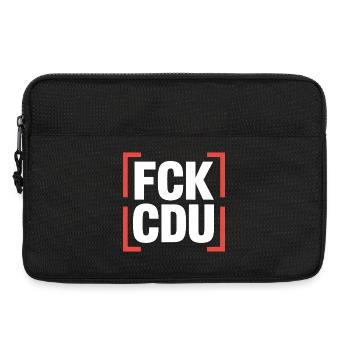 FCK CDU  - Anti CDU/CSU Logo - Laptoptasche 13" - Schwarz - Vorne
