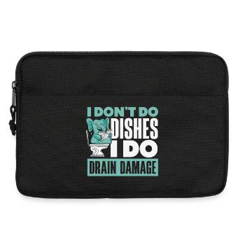 Maître du bouchon des toilettes Drôle - Sacoche pour ordinateur portable 13 pouces - noir - Devant