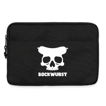 Bockwurst Skull Grafik - Laptoptasche 13" - Schwarz - Vorne