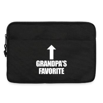 Lieblingsenkelkind Lustig Ich bin Opas Liebling - Laptoptasche 13" - Schwarz - Vorne