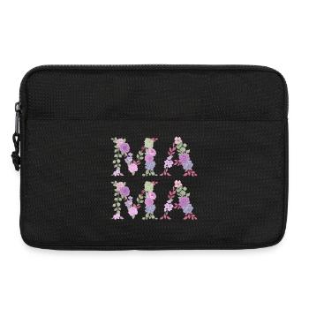 Mama Blumen Floral Schrift Beste Mutter Muttertag - Laptoptasche 13" - Schwarz - Vorne