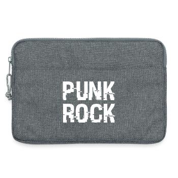 Typographie dégradée du punk rock - Sacoche pour ordinateur portable 13 pouces - gris chiné - Devant