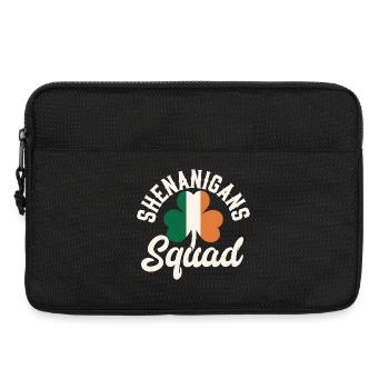 Irish Shenanigans Squad Shamrock Design - Laptop bag 13" - black - Front