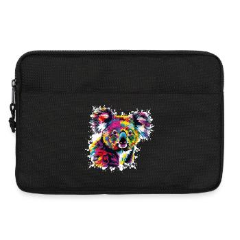 Explosion de couleurs de Koala Créatif - Sacoche pour ordinateur portable 13 pouces - noir - Devant