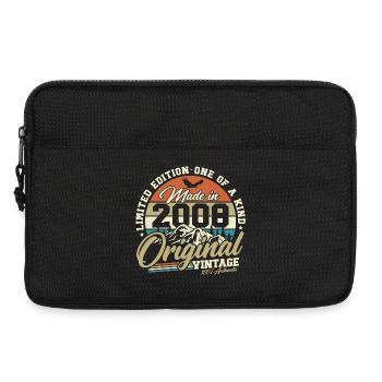 2008 Vintage 18th Birthday Retro Gift - Laptop bag 13" - black - Front
