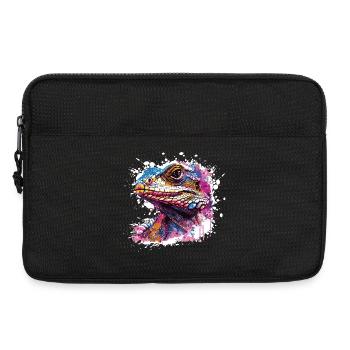 Lizard Graffiti - Laptop bag 13" - black - Front