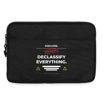 DISCLOSE. Declassify Everything – UAP - Laptop bag 13" - black - Front