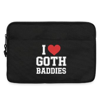 Ich Herz Goth-Bösewichte - Laptoptasche 13" - Schwarz - Vorne