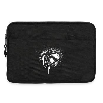 Funny snowboard motif for women - Laptop bag 13" - black - Front