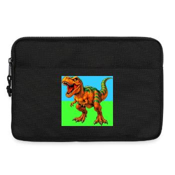 dinosaure - Sacoche pour ordinateur portable 13 pouces - noir - Devant
