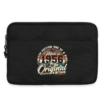 70th Birthday 1956 Vintage Born Retro - Laptop bag 13" - black - Front