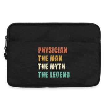 Arzt Mythos Legende Shirt - Laptoptasche 13" - Schwarz - Vorne