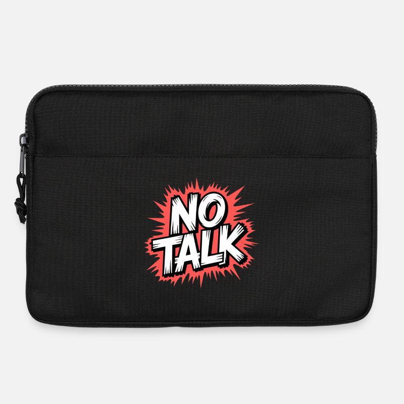 No Talk Statement - Laptoptasche 13" - Schwarz