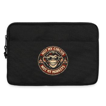 Not my circus, not my monkeys - Laptop bag 13" - black - Front