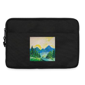 Sonnenaufgang - Laptoptasche 13" - Schwarz - Vorne