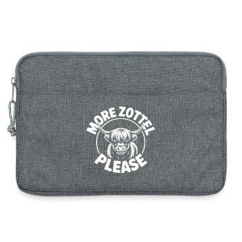 Highland Cow / Highland Beef – I Love Highlands - Laptop bag 13" - heather grey - Front