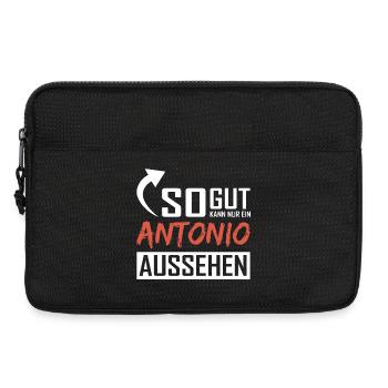 So gut kann nur ein Antonio aussehen - Laptoptasche 13" - Schwarz - Vorne
