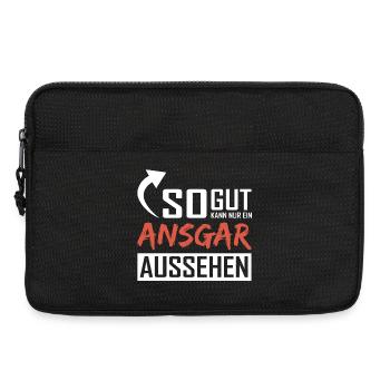 So gut kann nur ein Ansgar aussehen - Laptoptasche 13" - Schwarz - Vorne