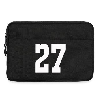 Chiffres 27 Contrast Design - Sacoche pour ordinateur portable 13 pouces - noir - Devant