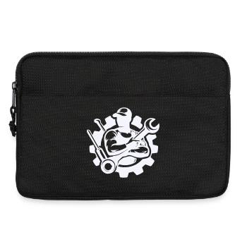 Schrauberkraft im Zahnrad-Design - Laptoptasche 13" - Schwarz - Vorne