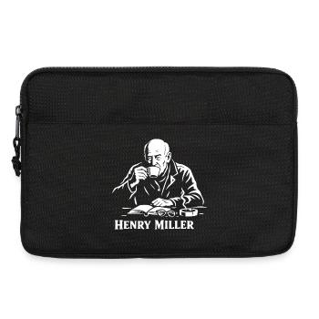 Henry Miller Café Reader - Laptoptasche 13" - Schwarz - Vorne