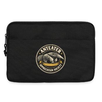 Anteater Fan Club | Retro Wild Animal Motif - Laptop bag 13" - black - Front
