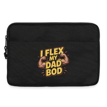 I Flex My Dad Bod - Lustiges Vater & Fitness Desig - Laptoptasche 13" - Schwarz - Vorne