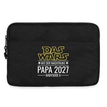 Papa 2027 - Das wars mit der Nachtruhe Babysode 2 - Laptoptasche 13" - Schwarz - Vorne