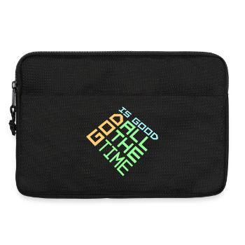 God Is Good All The Time Faith Christian Saying - Laptop bag 13" - black - Front
