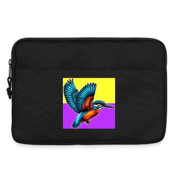 martin-pêcheur - Sacoche pour ordinateur portable 13 pouces - noir - Devant