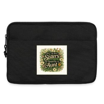 Sisters Get Promoted to Aunt - Laptop bag 13" - black - Front