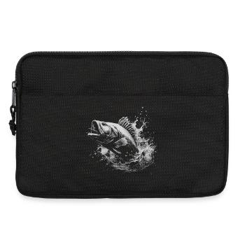 Karpfen Angler - Laptoptasche 13" - Schwarz - Vorne