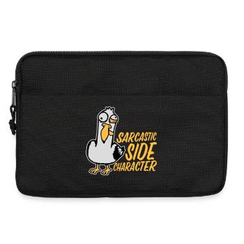 Verrückte Möwe Sarcastic Side Character Lustig - Laptoptasche 13" - Schwarz - Vorne