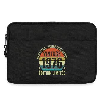 Vintage 1976 Édition Limitée Cadeau Anniversaire - Sacoche pour ordinateur portable 13 pouces - noir - Devant