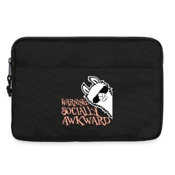 Avertissement Lama Lunettes de soleil socialement maladroites Alpaga - Sacoche pour ordinateur portable 13 pouces - noir - Devant